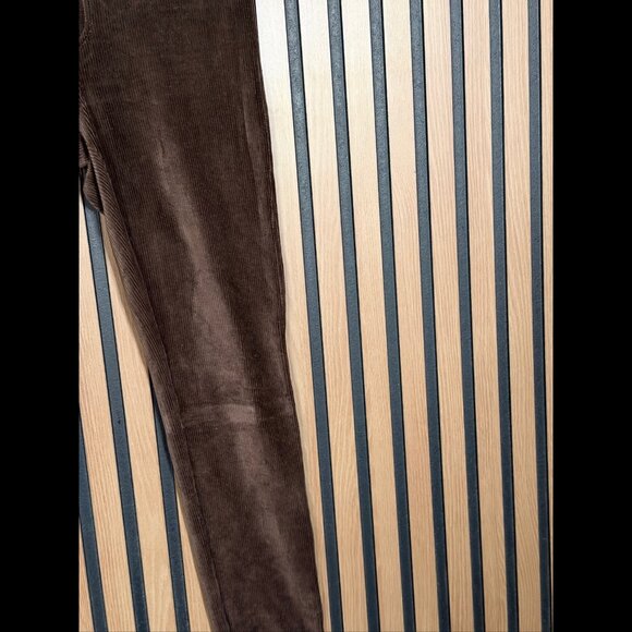 Michael Kors Pants Small Womens Brown Pull On Corduroy Stretch Skinny Mid Rise - Picture 7 of 10